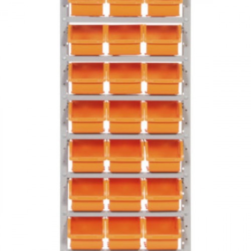 Estante met�lica com 27 gavetas n� 5 laranja      
