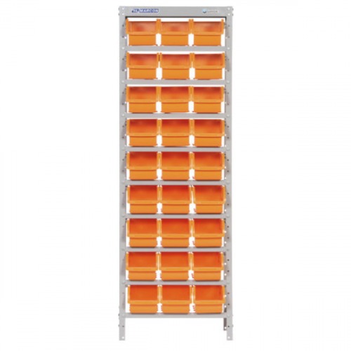 Estante met�lica com 27 gavetas n� 5 laranja      