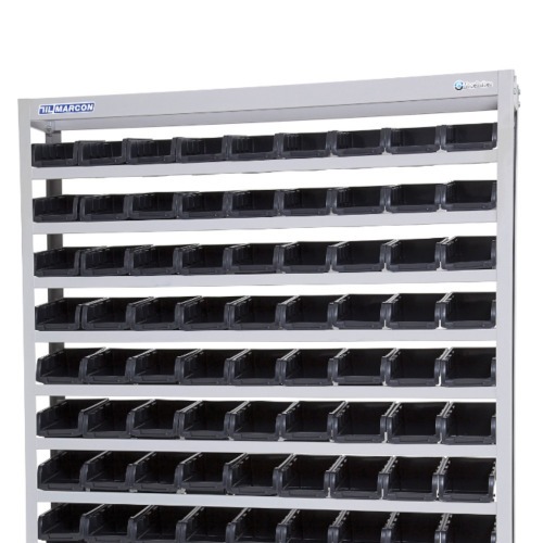 Estante met�lica com 108 gavetas n� 3 preta - EP108/3P