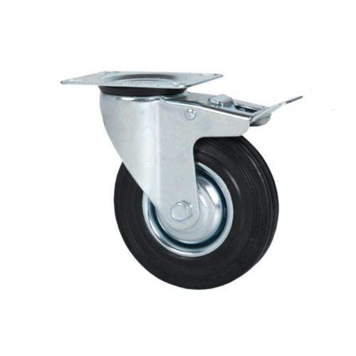Jogo de rod�zios com coluna para bancada hobby com 2 p�s fixas e 2 girat�rias - CRBH