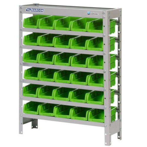 Estante met�lica com 30 gavetas n� 3 verde - EF30/3VD