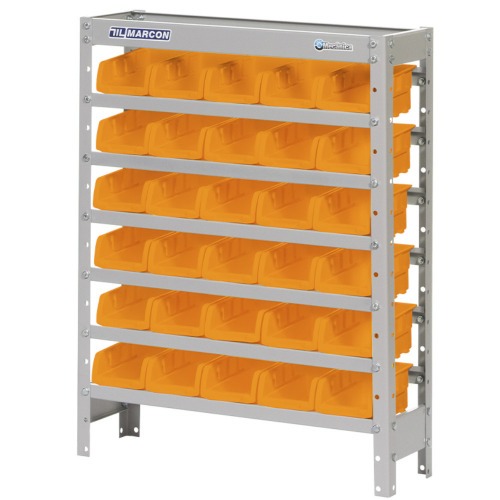 Estante met�lica com 30 gavetas n� 3 laranja - EF30/3L
