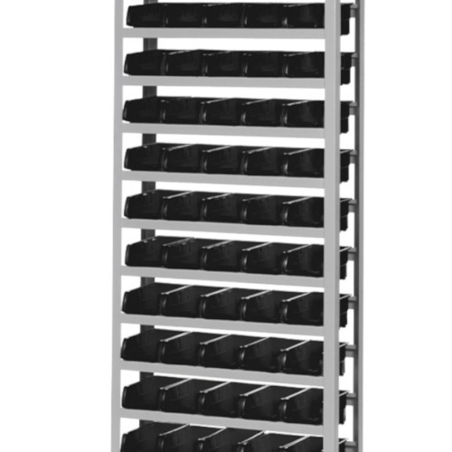 Estante met�lica com 60 gavetas n� 3 preta - EP60/3P