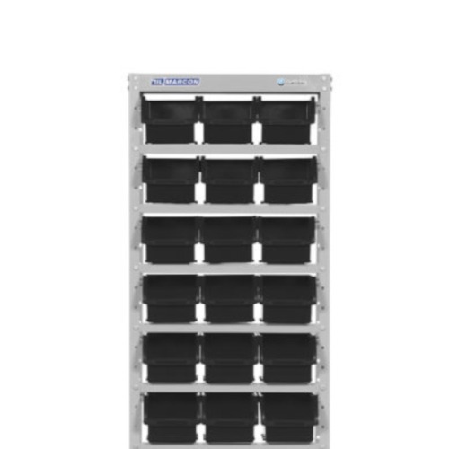 Estante met�lica com 27 gavetas n� 5 preta - EF27/5P