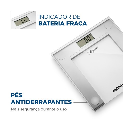 Balan�a digital para banheiro capacidade 150 kg Ellegance - BL-03