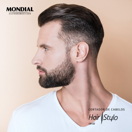 Máquina de cortar cabelo com 4 pentes e acessórios Hair Stylo - CR-02 110V Máquina de cortar cabelo com 4 pentes e acessórios Hair Stylo - CR-02 110V