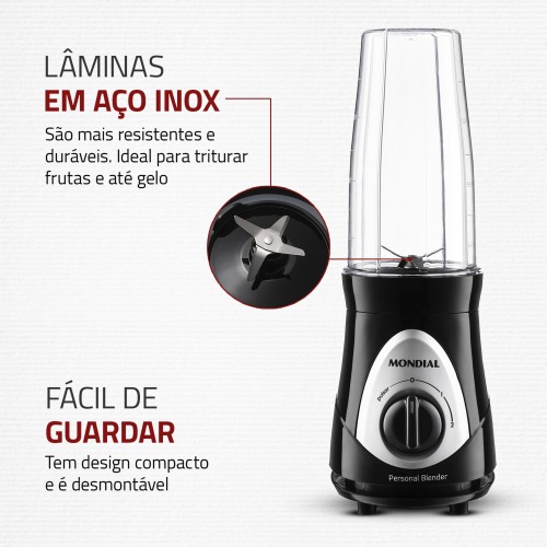 Liquidificador port�til 2 velocidades 300 watts Personal Blender - DG-01  110V