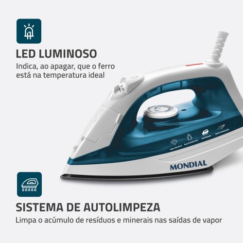 Ferro de passar a vapor 1200 watts - F-32  110V