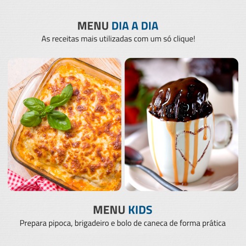 Micro-ondas 34 litros 1400W 10 n�veis de pot�ncia - MO-02-34-W  110V