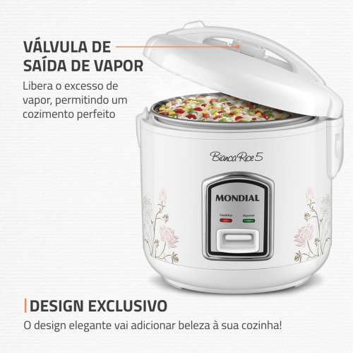 Panela el�trica de arroz 5 x�caras Bianca Rice - NPE-05-5X  220V
