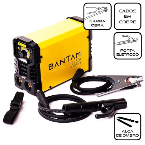 Inversora de solda 160A para eletrodo revestido bivolt - Bantam 3.2 110V/220V Inversora de solda 160A para eletrodo revestido bivolt - Bantam 3.2 110V/220V