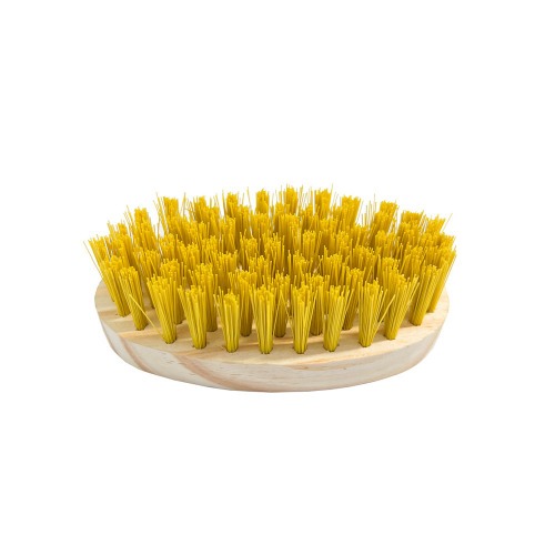 Escova multiuso oval de madeira amarela - 0.4701