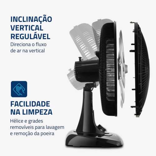 Ventilador de mesa 40 cm 6 p�s com 3 velocidades Super Power - VSP-40-B  220V
