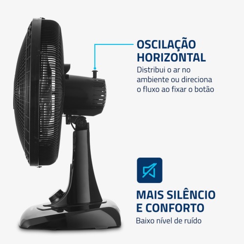 Ventilador de mesa 40 cm 6 p�s com 3 velocidades Super Power - VSP-40-B  220V