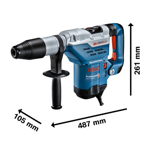 Martelo Perfurador Rompedor 1.150W 8,8 Joules SDS Max com matela - GBH5-40DCE  220V