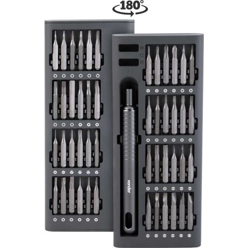 Jogo de bits e ponteiras de precis�o encaixe sextavado de 4 mm 51 pe�as