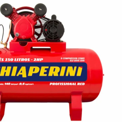 Compressor de ar 10 pés 150L 2 hp 140 lbs monofásico - 10/150 RED Compressor de ar 10 pés 150L 2 hp 140 lbs monofásico - 10/150 RED