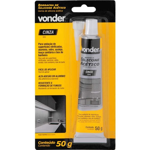Silicone ac�tico para veda��o 50 gramas blister