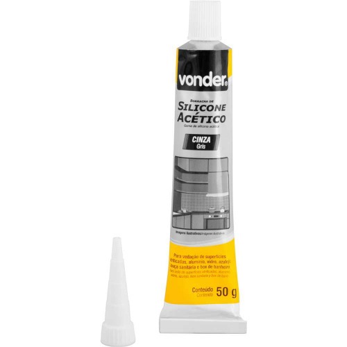 Silicone ac�tico para veda��o 50 gramas blister