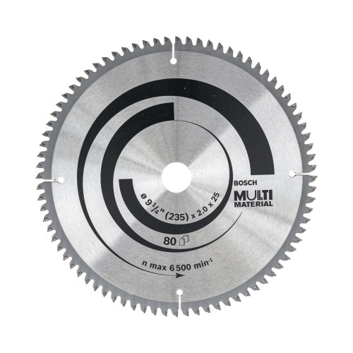 Disco de serra para madeira 235 x 25mm x 80 dentes Disco de serra para madeira 235 x 25mm x 80 dentes