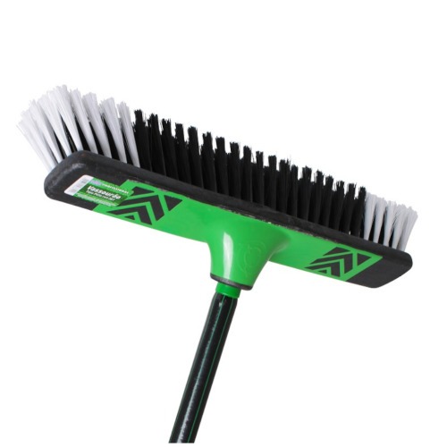 Vassoura tipo gari cepa pl�stica 40 cm com cabo 1,4 m - 38115