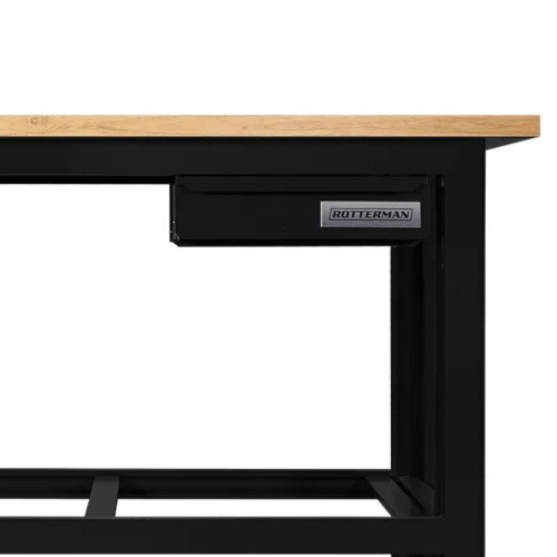 Bancada aberta 1500 x 600 mm com 1 gaveta tampo de madeira pinus - RLL-200