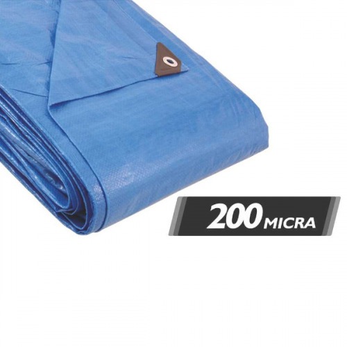 Lona refor�ada de polietileno azul 16 m x 10 m - 61.34.161.000