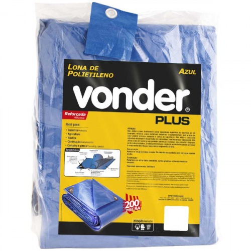 Lona refor�ada de polietileno azul 16 m x 10 m - 61.34.161.000