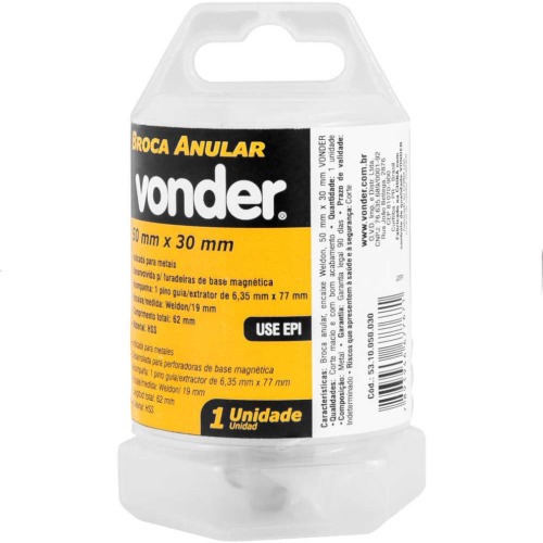 Broca anular encaixe Weldon 50 mm x 30 mm 