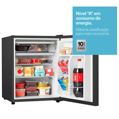 Frigobar 71 litros porta revers�vel Ice Compact preto - EFB81P  110V
