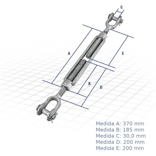 Esticador manilha / manilha para cabo de a�o 7/8