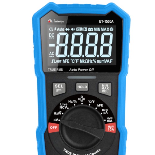 Mult�metro digital port�til True RMS CAT III 600V - ET-1505A