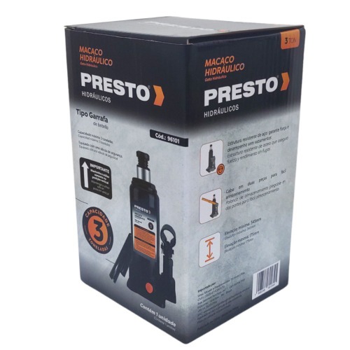 Macaco hidr�ulico tipo garrafa 3 toneladas - 96101