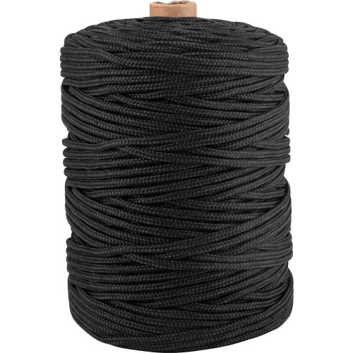 Corda multifilamento 6,0 mm cor preta rolo com 191 m