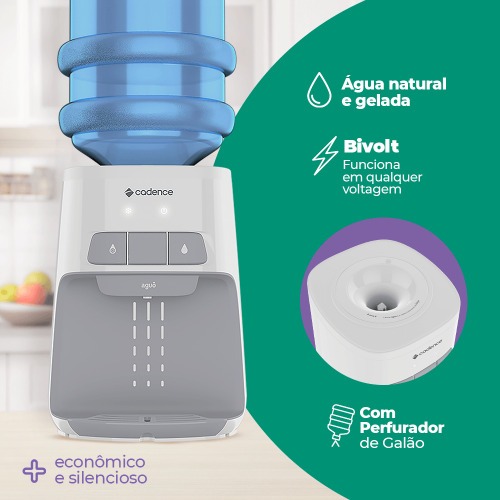 Bebedouro de mesa refrigerado eletr�nico bivolt - Agu�  110V/220V