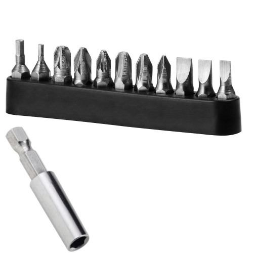 Parafusadeira a bateria 4,8 volts com 11 bits e prolongador - Power Tools FPF-05  110V/220V