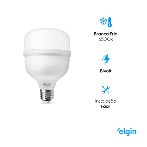 L�mpada led super bulbo 20W 1680 l�mens branca fria - A80  110V/220V