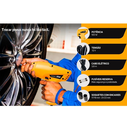 Parafusadeira de Roda 12V com 2 soquetes e maleta - CAR 12V WAP