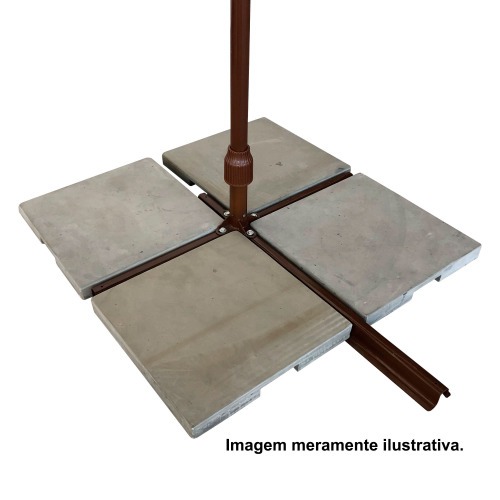 Contra peso 25 kg para base de ombrelone em cruz - 893000 Contra peso 25 kg para base de ombrelone em cruz - 893000