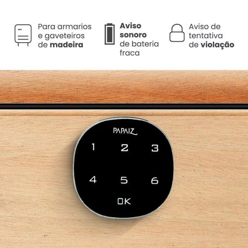 Fechadura digital de sobrepor para m�veis de madeira - M1602 CA