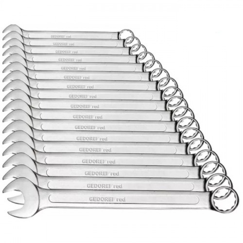 Jogo de chave combinada 6 a 22 mm a�o cromo van�dio 17 pe�as - R09105017