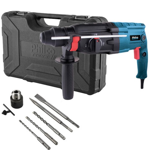 Martelete Perfurador e Rompedor 900W 3 joules com maleta e acessórios - PMT01 220V Martelete Perfurador e Rompedor 900W 3 joules com maleta e acessórios - PMT01 220V