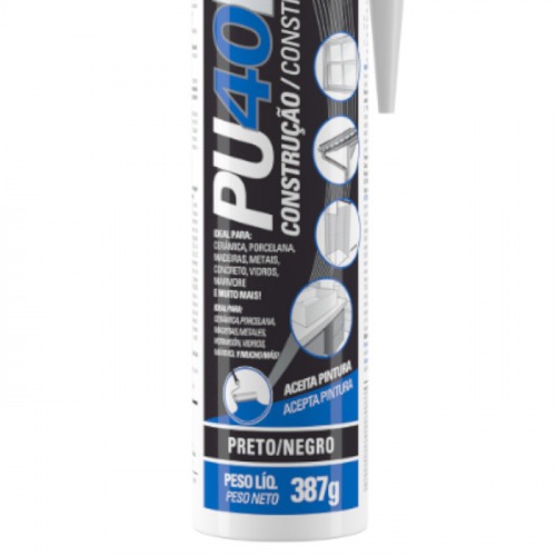Adesivo multiuso em poliuretano 280 ml/387g- PU40FIX 