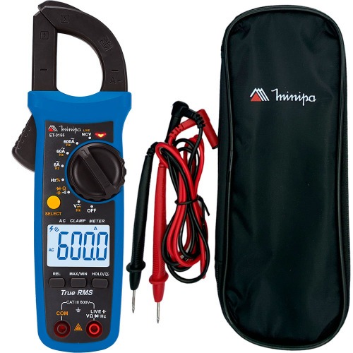 Alicate amper�metro digital CAT III 600V True RMS - ET-3155