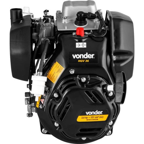 Motor a gasolina eixo horizontal 3,6 hp 4T partida manual - MGV 36