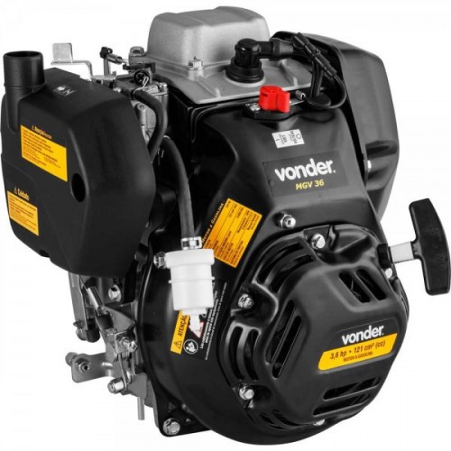 Motor a gasolina eixo horizontal 3,6 hp 4T partida manual - MGV 36