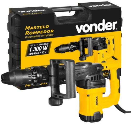 Martelo Rompedor 1300 watts 15 joules SDS Max com maleta - MRV1315  110V