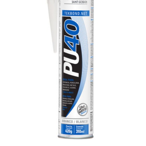 Adesivo selante PU branco cartucho 310ml - PU40