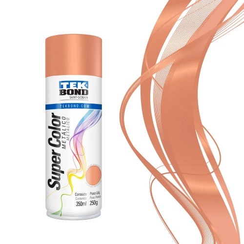 Tinta spray rose Gold 350 ml - Super Color Met�lico 