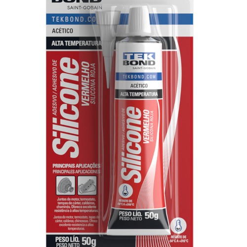 Silicone ac�tico para alta temperatura 50 gramas